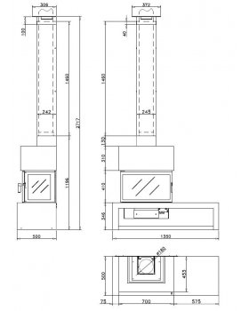 Стальной камин LL CALOR LL-15E-foto2