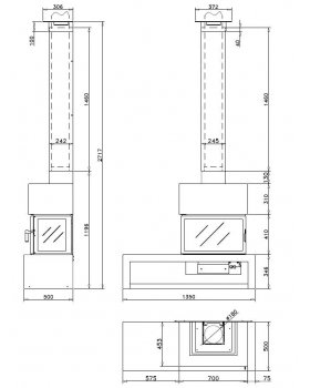 Стальной камин LL CALOR LL-15D-foto2