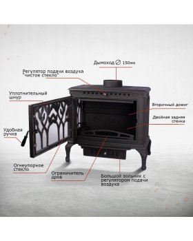 Чугунная печь Forest-foto3