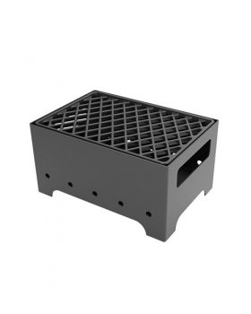 Мангал Везувий "Турист" №1 с чугунной решеткой "СТЕЙК" на подставке-foto2