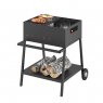 Мангал Везувий "Турист" №2 с чугунной решеткой "СТЕЙК" на подставке