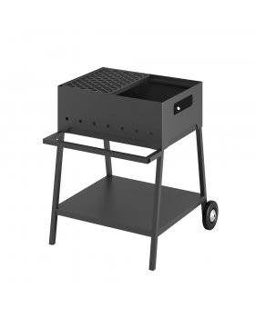 Мангал Везувий "Турист" №2 с чугунной решеткой "СТЕЙК" на подставке-foto2