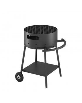 Мангал Везувий "Дачник" с чугунной решеткой "СТЕЙК" Ø 450мм на подставке-foto2