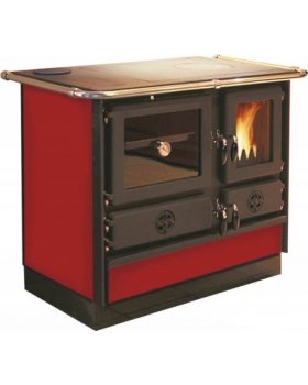 Печь-камин MBS THERMO MAGNUM PLUS 4D L RED (левая)