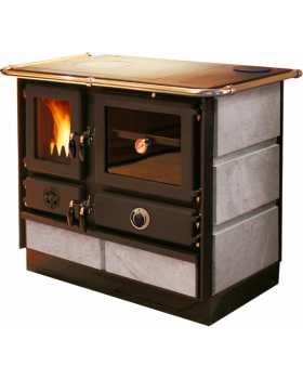 Печь-камин MBS THERMO MAGNUM PLUS 4D D S (с камнем) (правая)