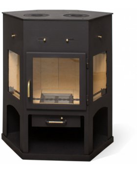 Печь-Камин Енисей с плитой