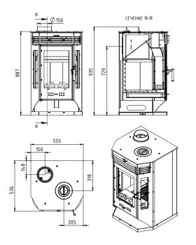 Печь-Камин Москва 9 с плитой-foto7