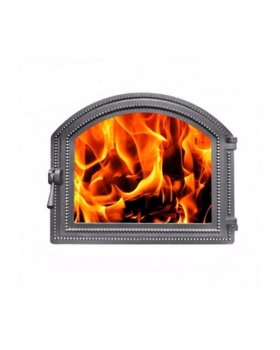 Дверка Везувий каминная 217 (Бронза) (337х405)