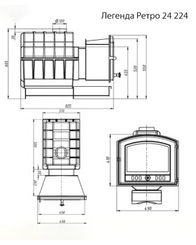 Банная печь ВЕЗУВИЙ Легенда Ретро 24 (224)-foto2
