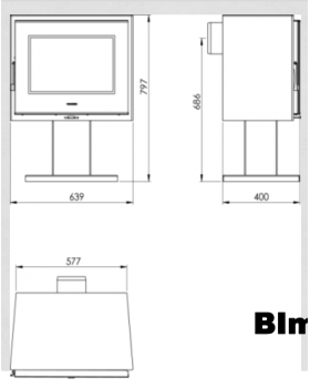 Стальной камин PANADERO Verne-foto2
