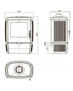 Печь камин Plamen Alberto-foto3