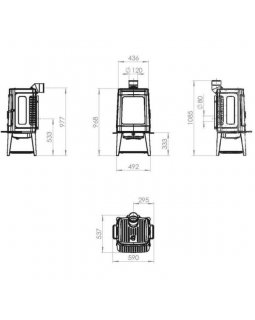 Печь камин Plamen Authentic 35-foto2