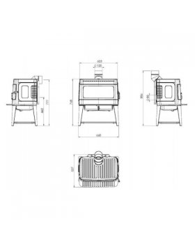Печь камин Plamen Authentic 50-foto2