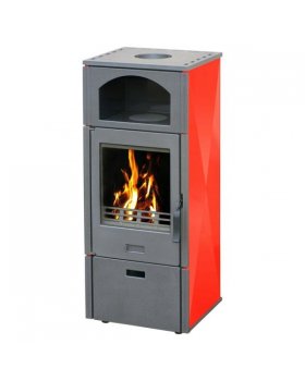 Печь камин Plamen Laguna, красная