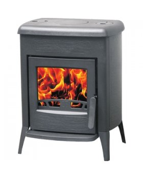 Печь AMITY 3 N, эмалированная, чёрная (Plamen)