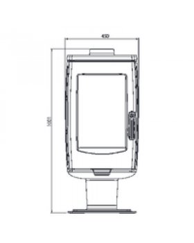 Печь ARIA, черная (Plamen)-foto2