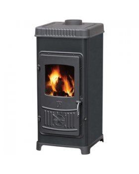 Печь DORA 8 N, эмалированная, черная (Plamen)