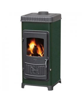Печь DORA 8 N, эмалированная, зеленая (Plamen)