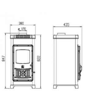 Печь DORA 8 N, эмалированная, зеленая (Plamen)-foto2