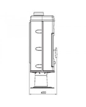 Печь HANA эмалированная, серая (Plamen)-foto3