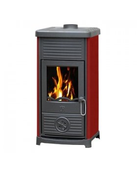 Печь MAESTRAL N, эмалированная, красная (Plamen)