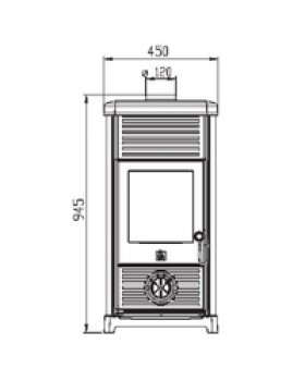 Печь MAESTRAL N, эмалированная, красная (Plamen)-foto2