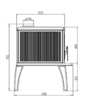 Печь TRENK, эмалированная, чёрная (Plamen)-foto3