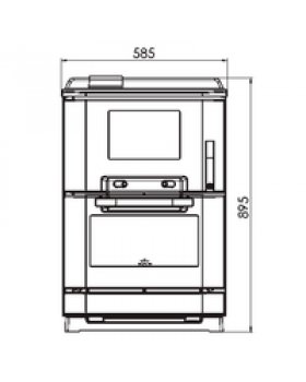 Плита CALOREX 100, белая (Plamen)-foto3