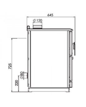 Плита CALOREX 100, белая (Plamen)-foto4