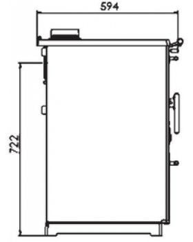 Плита TERMO GLAS, труба слева (Plamen)-foto3