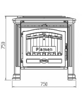 Печь камин Plamen Tena N -foto2