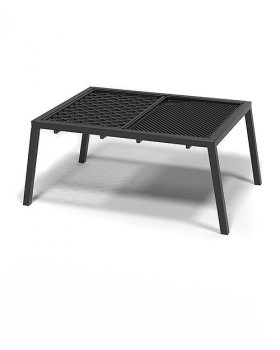 Плита чугунная "ГРИЛЬ","СТЕЙК" с подставкой-foto2