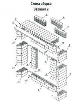 Портал для печей Фигурный Кирпич (Коричневый)-foto3