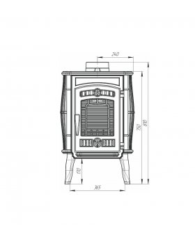 Печь-камин Pro Metall Маэстро II-foto4