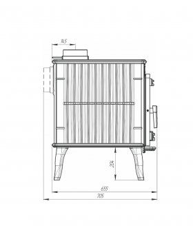 Печь-камин Pro Metall Маэстро II-foto5