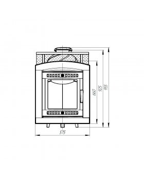 Печь банная "Атмосфера L" сетка из нержавеющей стали-foto6