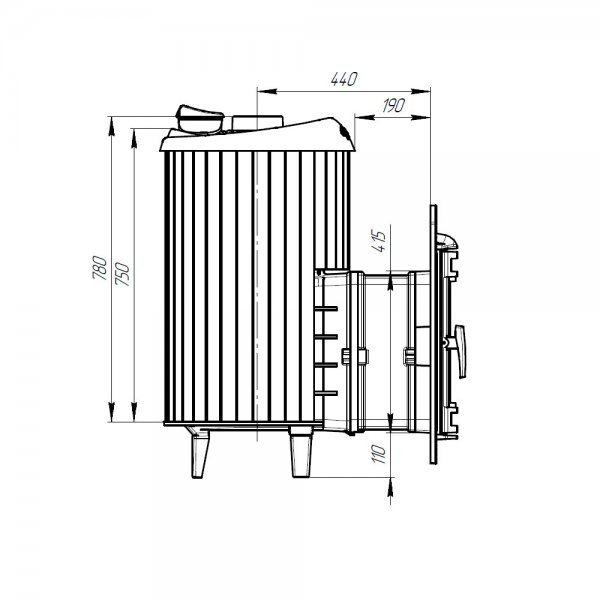 Печь банная "Атмосфера L" ламели "Змеевик" наборный-foto7