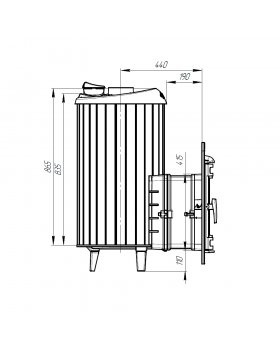 Печь банная "Атмосфера XL" ламели "Змеевик" наборный-foto7