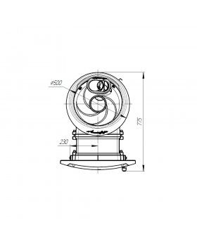 Печь банная «Атмосфера L» комбинированной облицовкой «Пироксенит» наборный-foto7