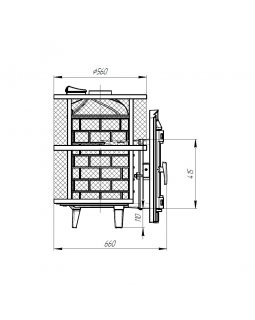 Печь банная «Атмосфера L КТТ» сетка нержавейка-foto4