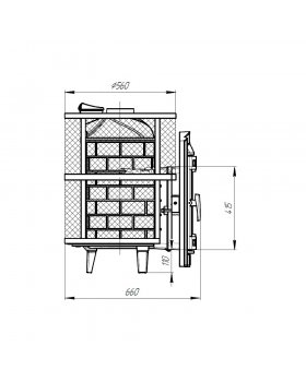 Печь банная «Атмосфера L КТТ» сетка нержавейка-foto4