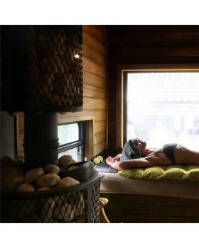 Печь банная «Атмосфера L» сетка нержавейка с газовой горелкой-foto2