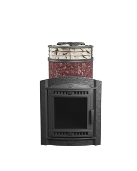 Печь банная «Атмосфера L» в ламелях «Россо Леванто» NEW