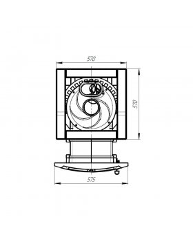 Печь банная "Атмосфера L" в облицовке "Талькохлорит"-foto3