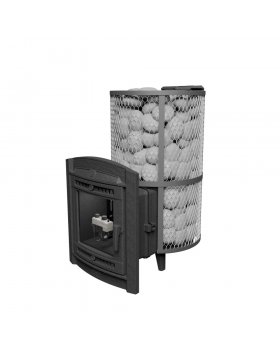 Печь банная «Атмосфера XL» сетка из нержавеющей стали с газовой горелкой-foto2