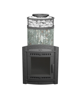 Печь банная «Атмосфера XL» в ламелях «Жадеит» NEW