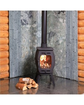 Интерьерная печь-камин "Бахта II"- чёрный-foto5