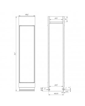 Чугунный дымоход-К 130/740-foto2
