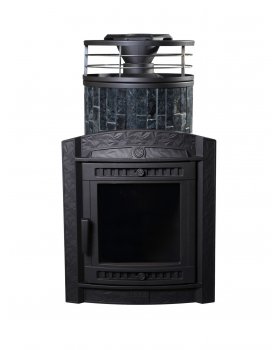 Печь банная «Атмосфера L» Пироксенит ламель+сетка с тоннелем Печь банная «Атмосфера L» Пироксенит ламель+сетка с тоннелем