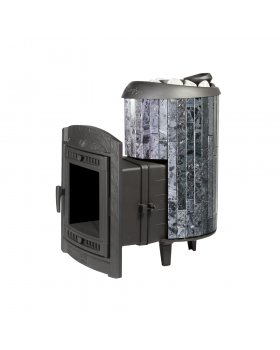 Печь банная «Атмосфера L» в ламелях «Пироксенит»-foto2